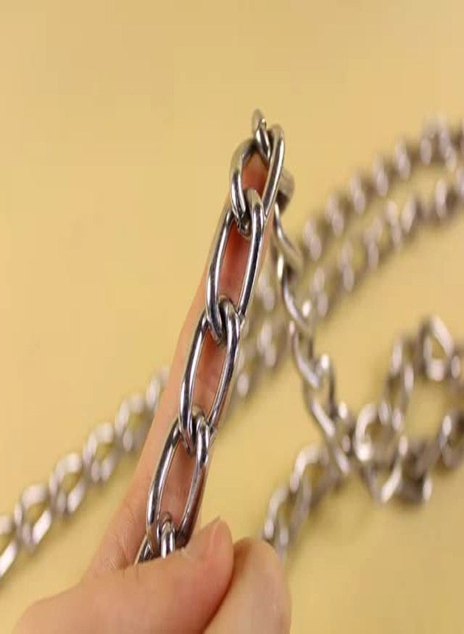 RoverPets Dog Chain Silver Grind Heavy Weight Dogs Leash Heavy Duty Dog Chain with Heavy Hook 60inch for Medium Dogs (Silver Grind No.10) - Image 5